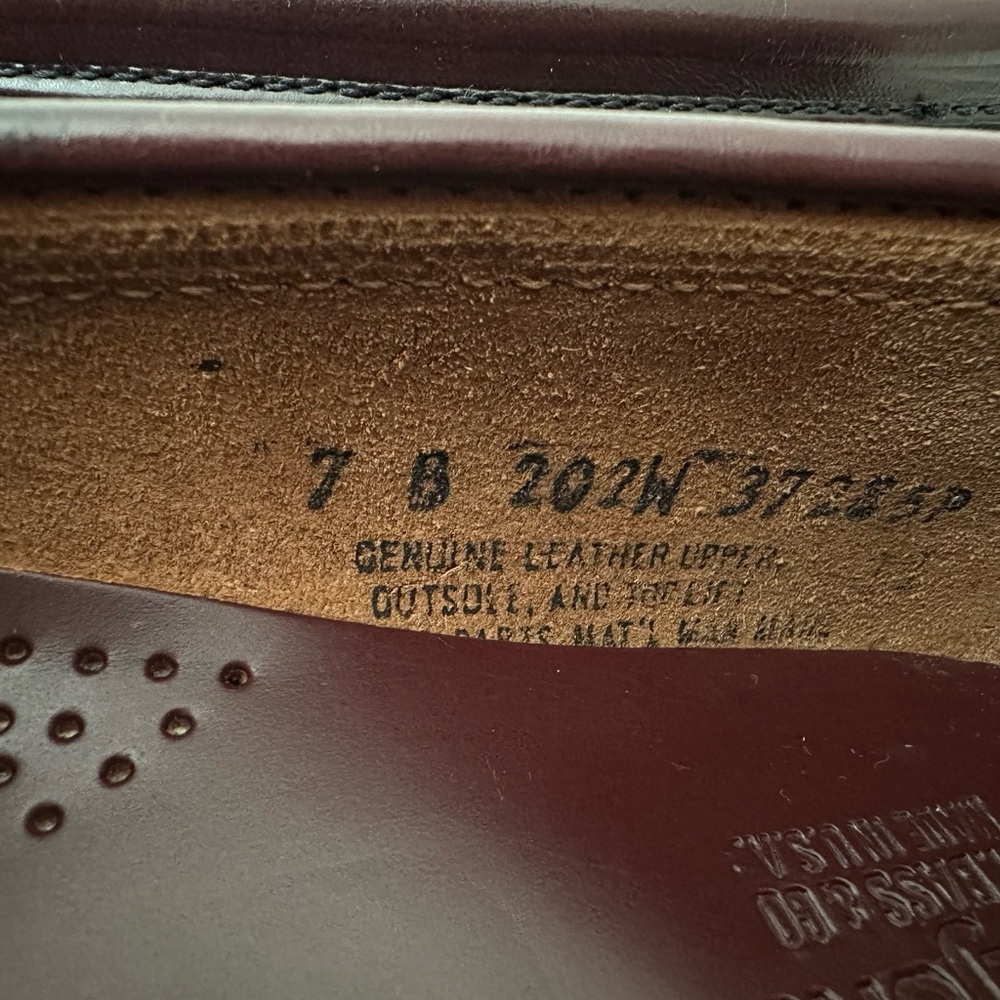 GH Bass Burgundy Loafers - Picture 6 of 6